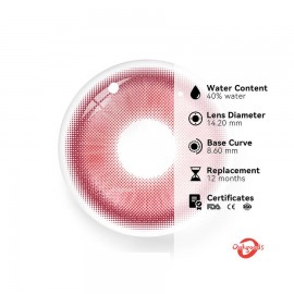 Avatar Red Coloured Contact Lenses Precision