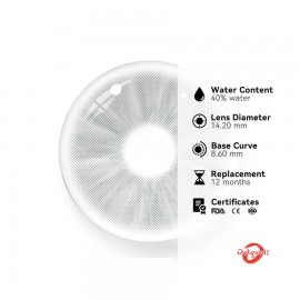 Meta Grey Coloured Contact Lenses Avaira