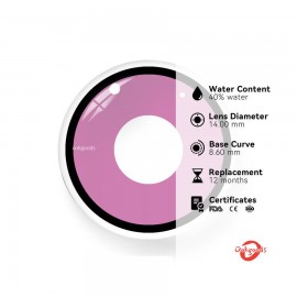 Pink Manson Coloured Contact Lenses Myday