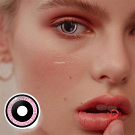 Nebulos Pink Coloured Contact Lenses Infuse