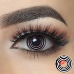Black Spiral Halloween Cosplay Contacts Clariti
