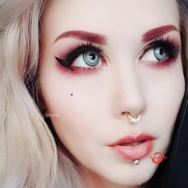 Black Spiral Halloween Cosplay Contacts Clariti