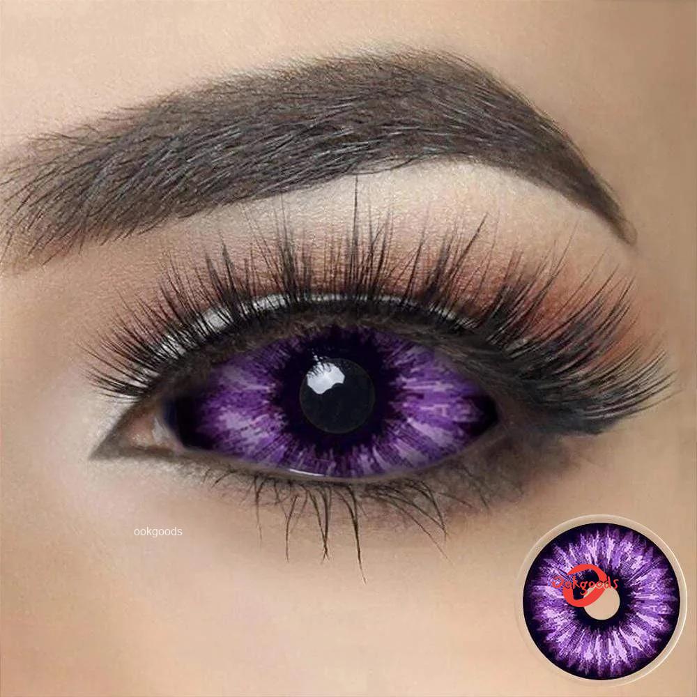 Purple Flash Sclera Halloween Lenses Myday