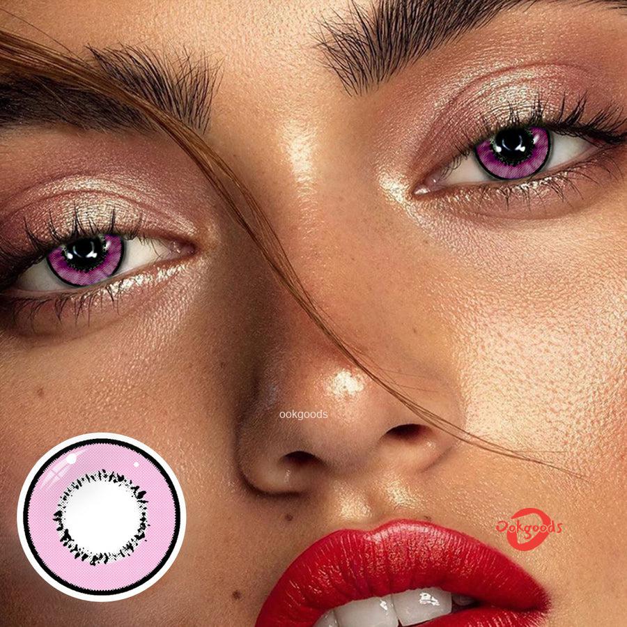 Elements Pink Coloured Contact Lenses Dailies